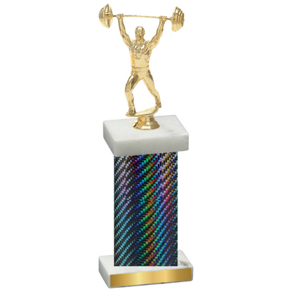 Single Black Carbon Fiber Weights Trophy