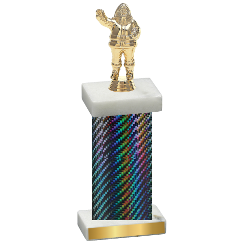 Single Black Carbon Fiber Holiday Trophy