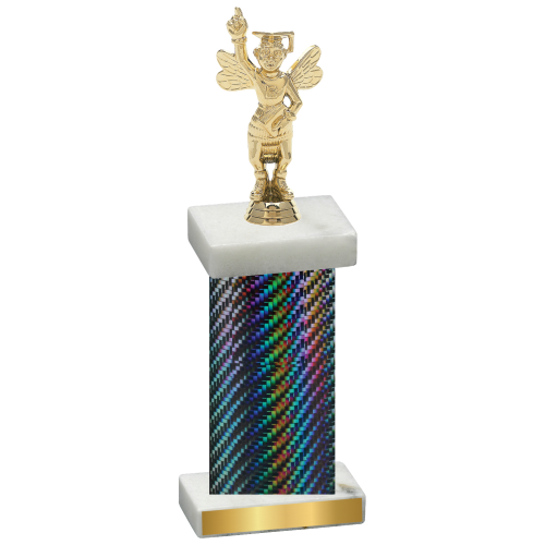 Single Black Carbon Fiber Academics Trophy