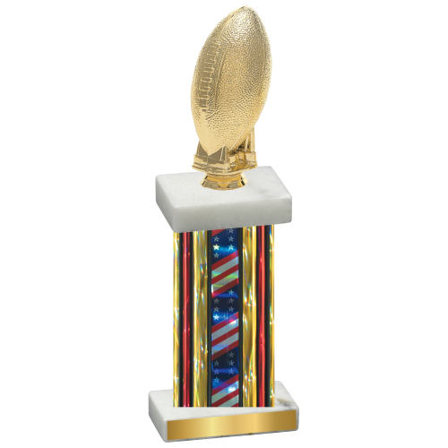 Single Flag USA Football Trophy