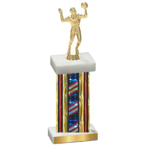 Single Flag USA Volleyball Trophy