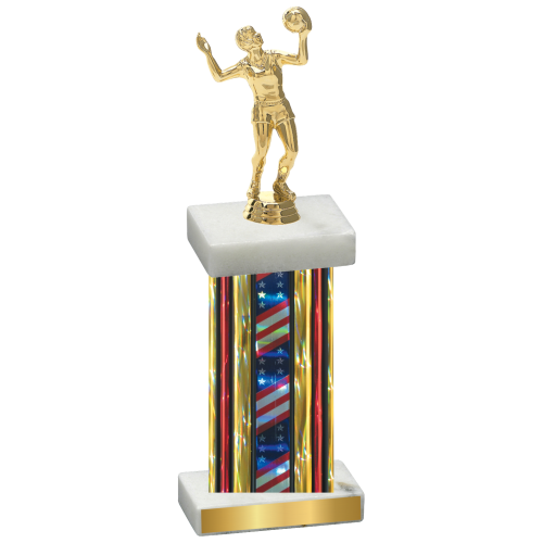 Single Flag USA Volleyball Trophy