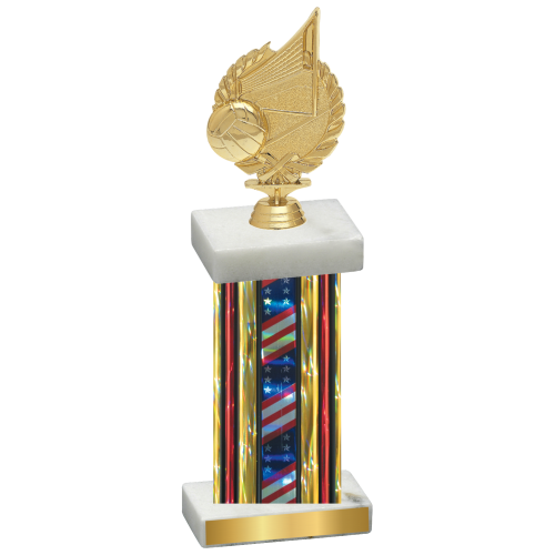 Single Flag USA Volleyball Trophy