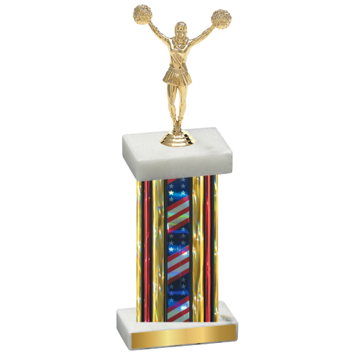 Single Flag USA Cheerleading Trophy