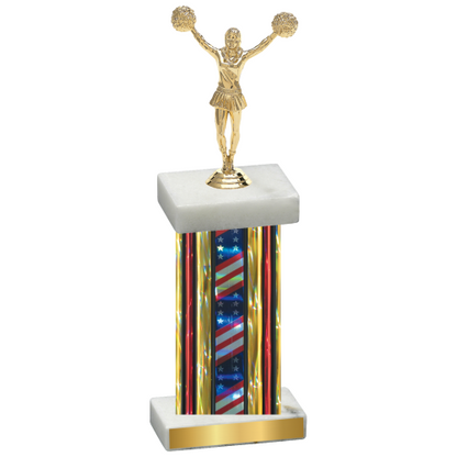 Single Flag USA Cheerleading Trophy