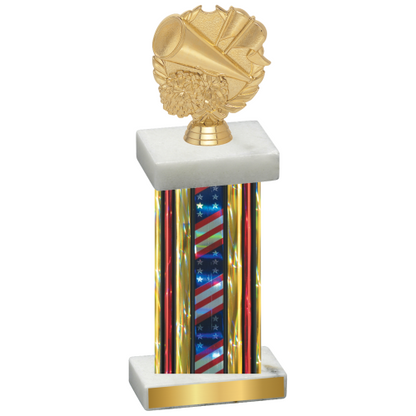 Single Flag USA Cheerleading Trophy