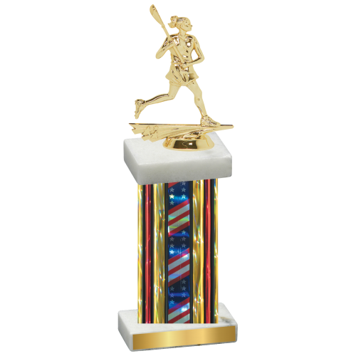 Single Flag USA Lacrosse Trophy