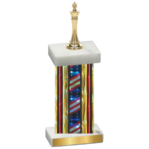 Single Flag USA Chess Trophy