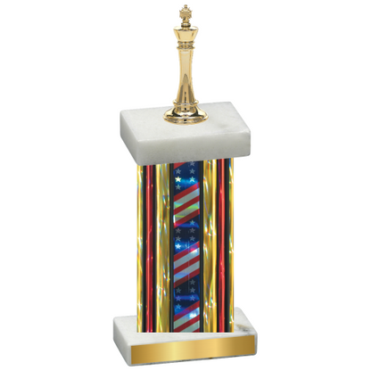 Single Flag USA Chess Trophy