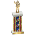 Single Flag USA Holiday Trophy
