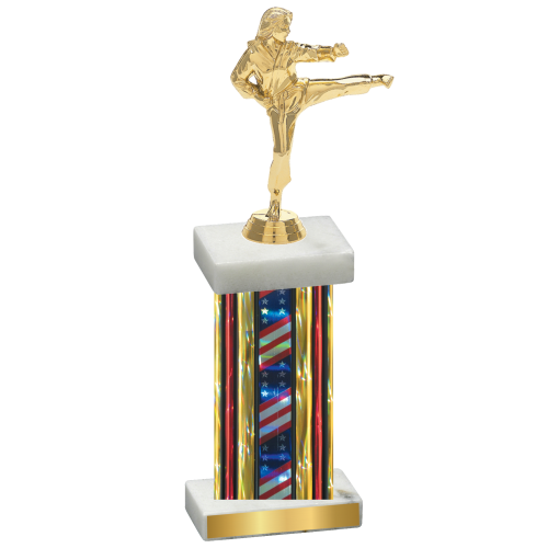 Single Flag USA Karate Trophy