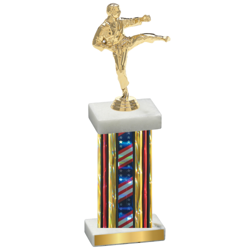 Single Flag USA Karate Trophy