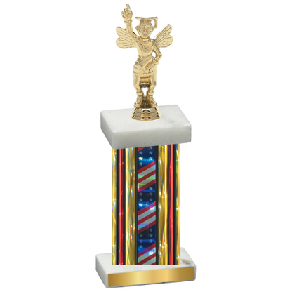 Single Flag USA Academics Trophy