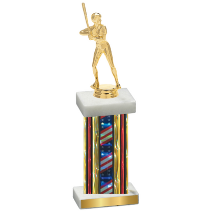 Single Flag USA Softball Trophy