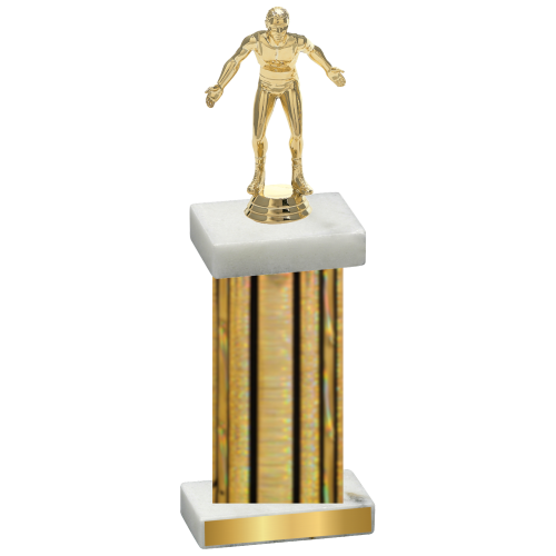 Single Gold Glacier Wrestling Trophy