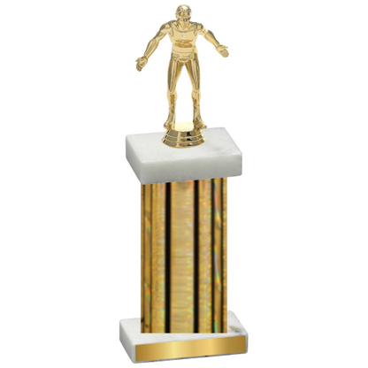 Single Gold Glacier Wrestling Trophy