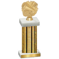 Single Gold Glacier Cheerleading Trophy