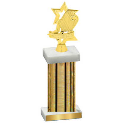 Single Gold Glacier Pickleball Trophy