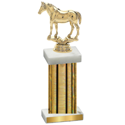 Single Gold Glacier Horses Trophy