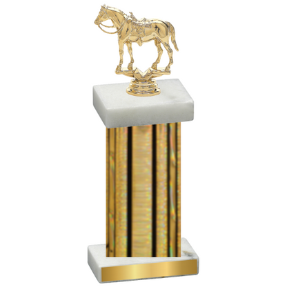 Single Gold Glacier Horses Trophy