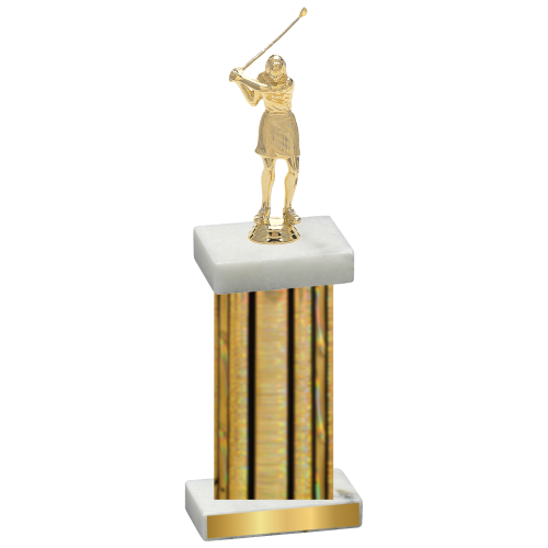 Single Gold Glacier Golf Trophy