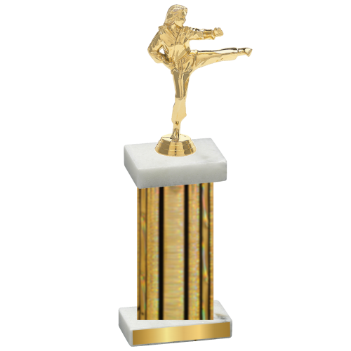 Single Gold Glacier Karate Trophy