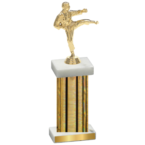 Single Gold Glacier Karate Trophy