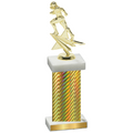 Single Gold Carbon Fiber Football Trophy