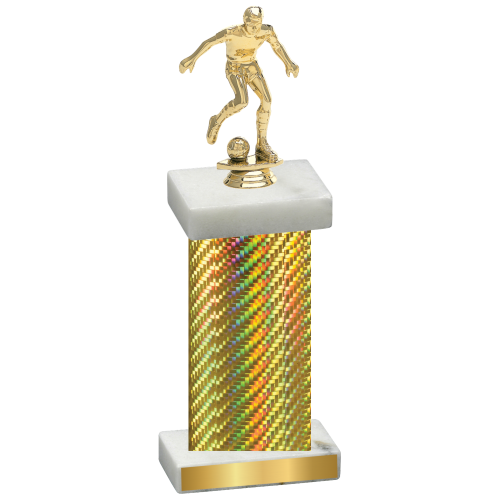 Single Gold Carbon Fiber Soccer Trophy