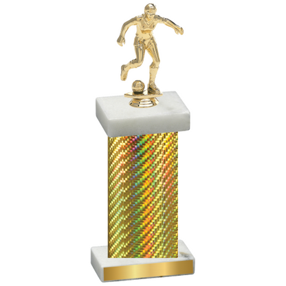 Single Gold Carbon Fiber Soccer Trophy