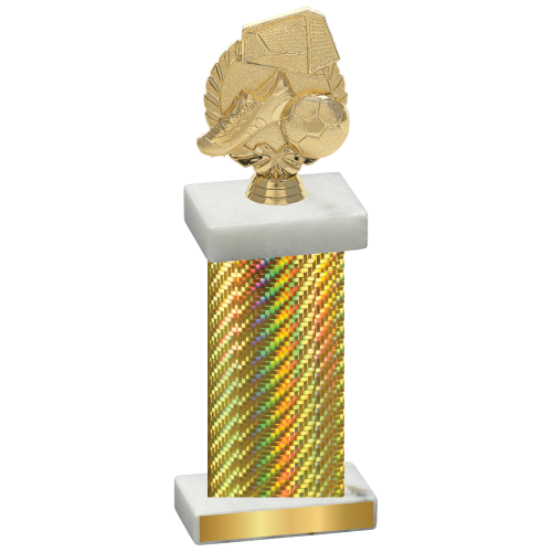 Single Gold Carbon Fiber Soccer Trophy