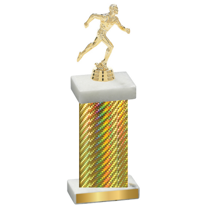 Single Gold Carbon Fiber Running Trophy