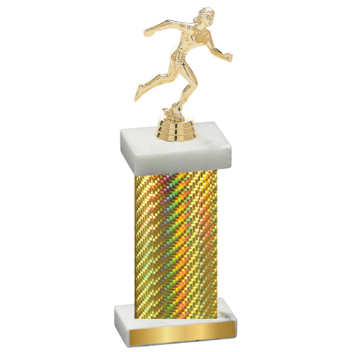 Single Gold Carbon Fiber Running Trophy