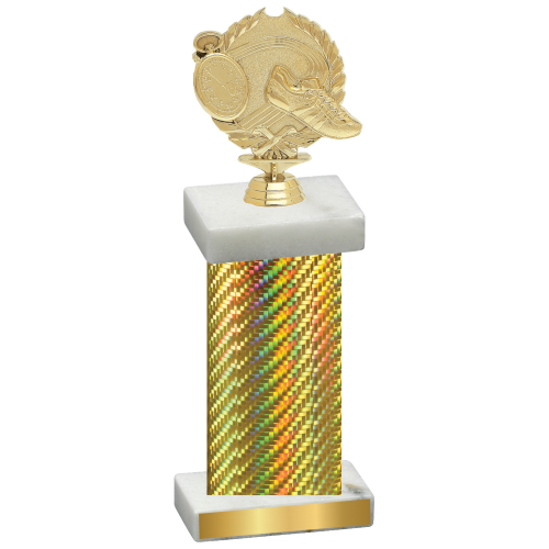 Single Gold Carbon Fiber Running Trophy