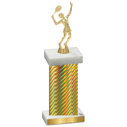 Single Gold Carbon Fiber Tennis Trophy