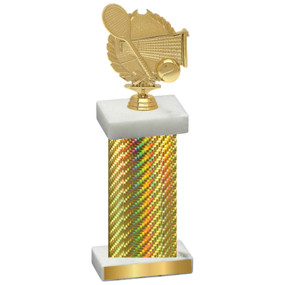 Single Gold Carbon Fiber Tennis Trophy