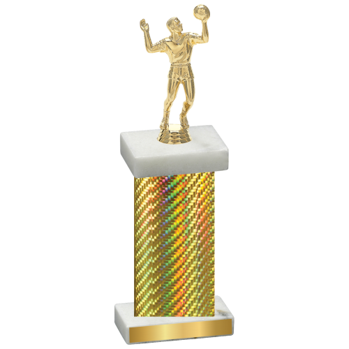 Single Gold Carbon Fiber Volleyball Trophy