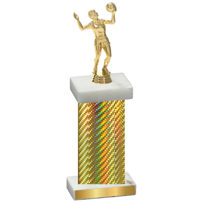 Single Gold Carbon Fiber Volleyball Trophy