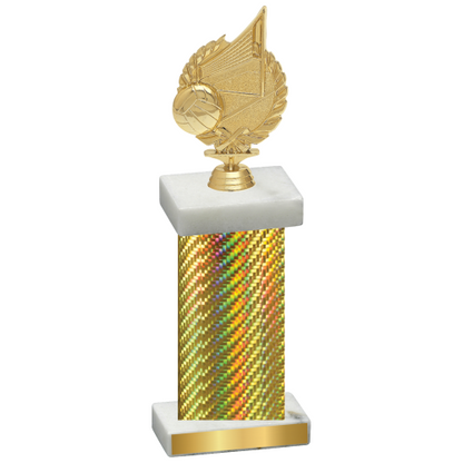 Single Gold Carbon Fiber Volleyball Trophy