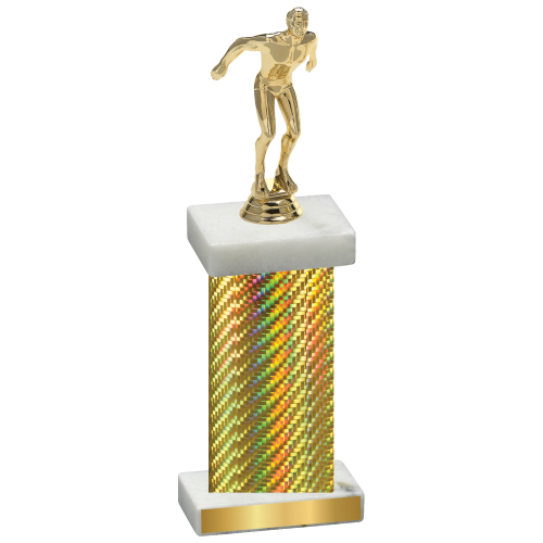 Single Gold Carbon Fiber Swimming Trophy