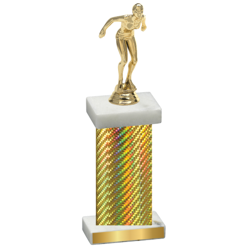 Single Gold Carbon Fiber Tennis Trophy