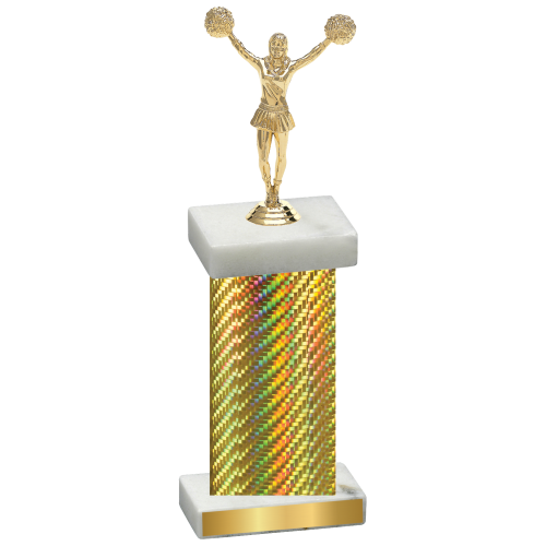 Single Gold Carbon Fiber Cheerleading Trophy