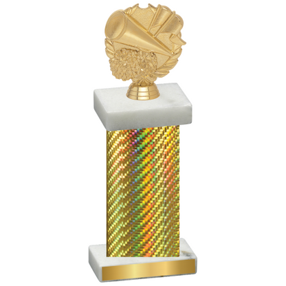 Single Gold Carbon Fiber Cheerleading Trophy