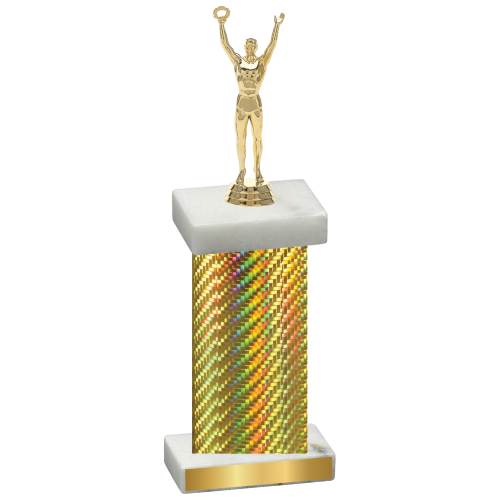 Single Gold Carbon Fiber Victory Trophy