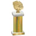 Single Gold Carbon Fiber Basketball Trophy