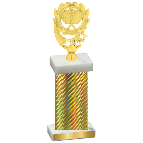 Single Gold Carbon Fiber Pickleball Trophy