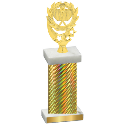 Single Gold Carbon Fiber Pickleball Trophy