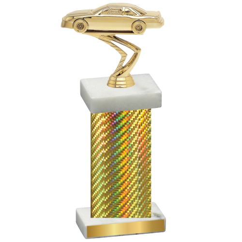 Single Gold Carbon Fiber Cars Trophy