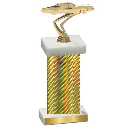 Single Gold Carbon Fiber Cars Trophy