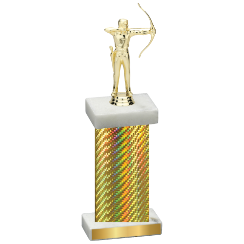 Single Gold Carbon Fiber Archery Trophy